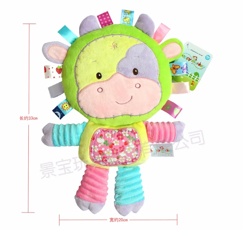 Детские милые животные Kawaii плюшевые погремушки и мобильные игрушки для 0-12 месячный ребенок подарок спальный мате
