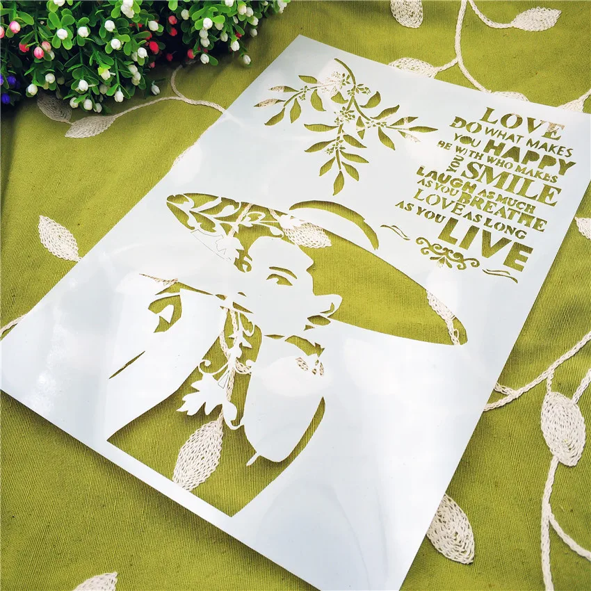 Сексуальная женщина трафареты для скрапбукинга спрей Пластиковая форма Щит DIY