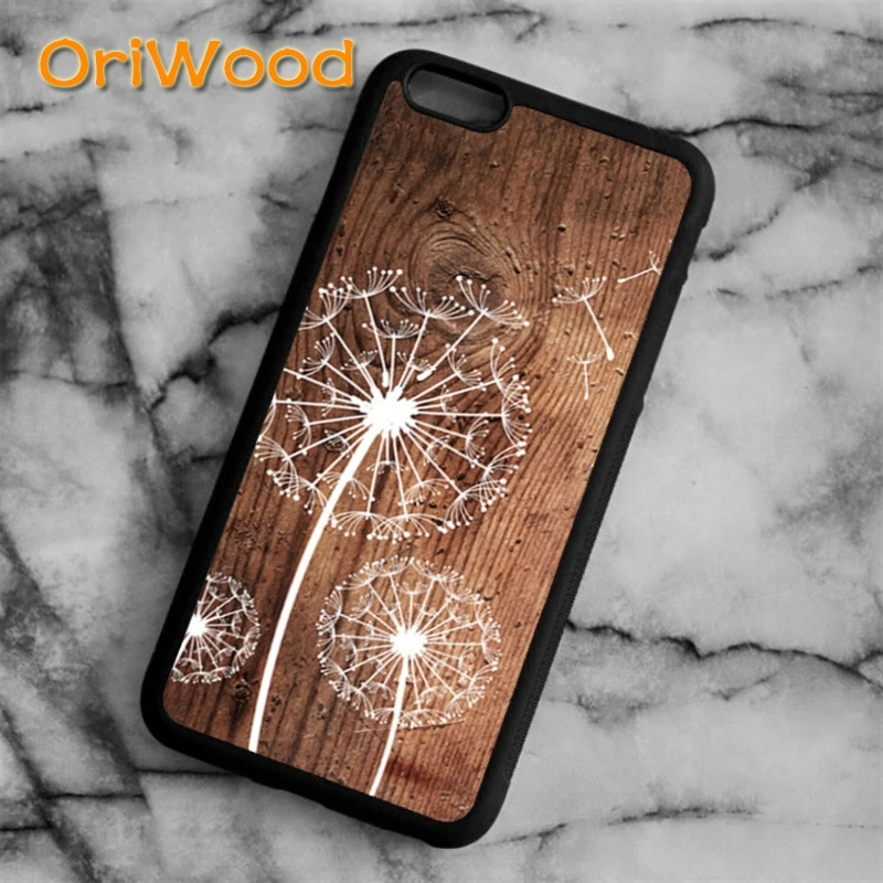 Чехол OriWood в стиле ретро с изображением одуванчика для iPhone 5 6 s 7 8 plus X XR XS 11 12 pro max