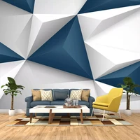 custom photo wall paper modern 3d stereo triangle geometric pattern mural papel de parede living room sofa tv background decor