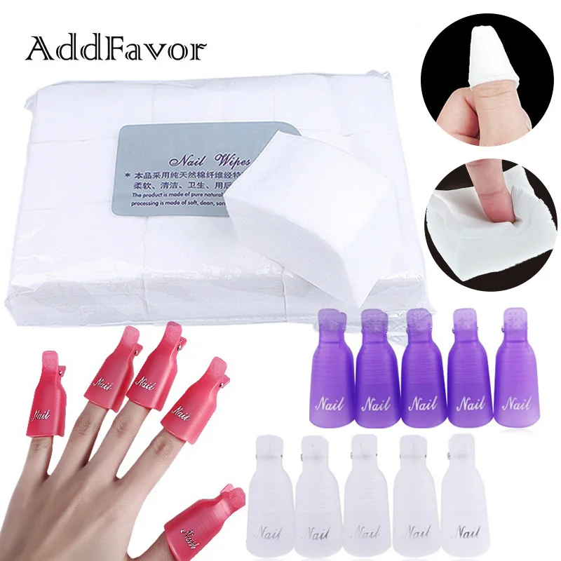 Набор для удаления лака ногтей Addfavor фруктовые салфетки удаление хлопкового гель