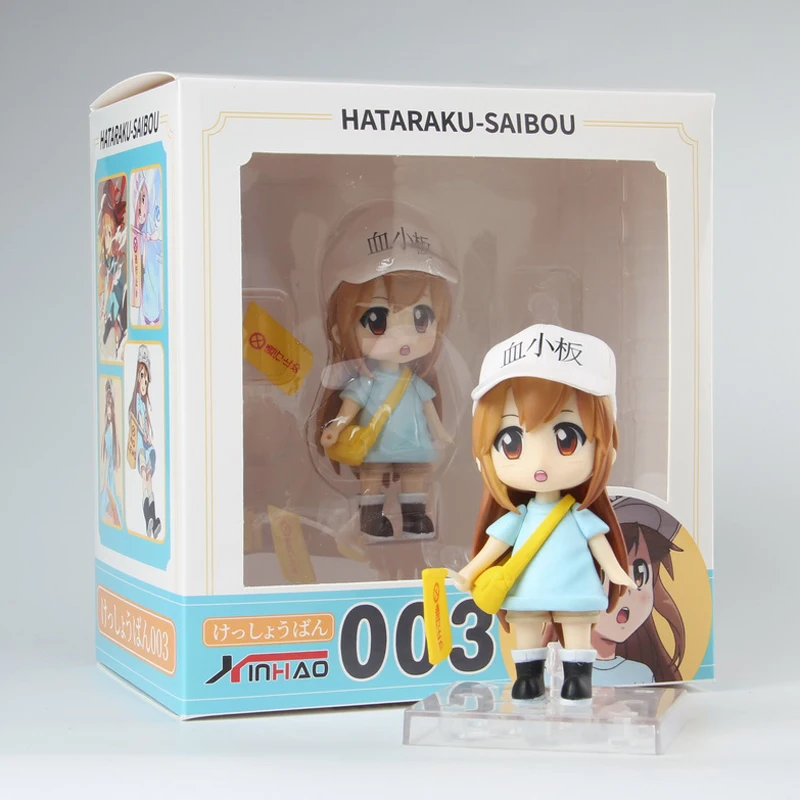 Симпатичные 4 &quotклетки на работе Hataraku Saibou аниме тромбоцитов Kesshoban коробку 9 5 см