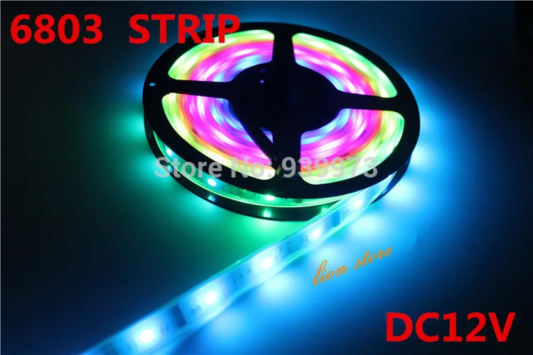 

5m/lot 6803 IC 5050 digital RGB Strip,150LED IP67 tube waterproof dream magic color 12V Led Strip,30LED/m + free shipping