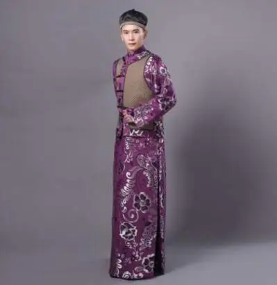 Специальное предложение новый костюм Beller elder brother the Manchu Qing Dynasty master landlord платье