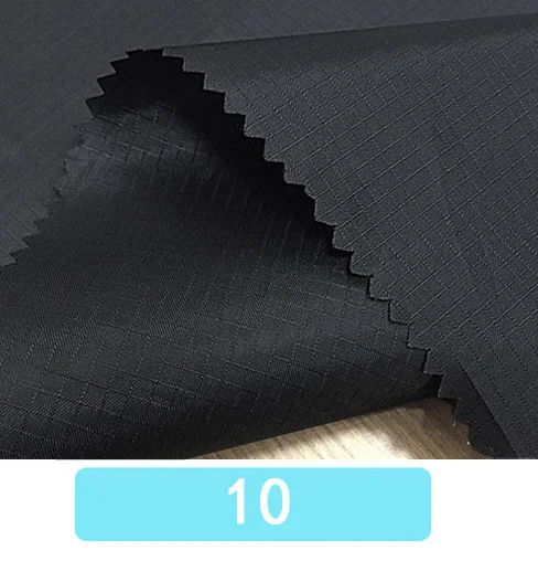 10-black 1 м* 1,5 м Сверхлегкая водонепроницаемая ткань с покрытием, ткань Рипстоп для палаток, воздушных змеев - Цвет: 10-black
