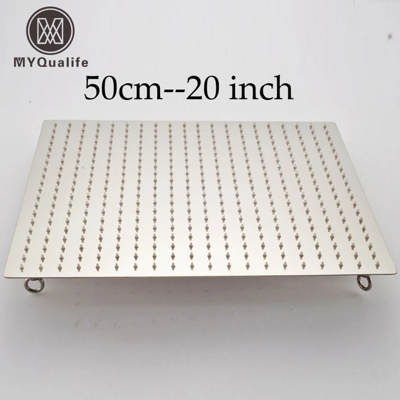 Квадратная насадка для душа из нержавеющей стали 20 дюймов Потолочная с 4