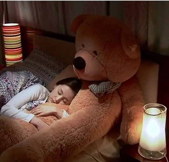 Самый большой медведь игрушки и плюшевые милый стиль большие глаза с бантом