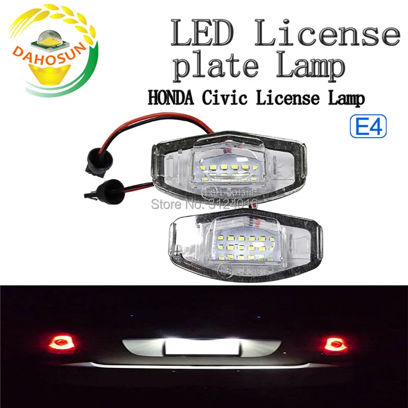 Светодиодные лампы packx2 для номерного знака Honda CIVIC Sedan Acura MDX RL TL TSX ILX RDX Accord набор