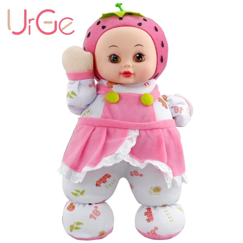 30 см розовая плюшевая Милая мультяшная Клубничная кукла мягкие силиконовые