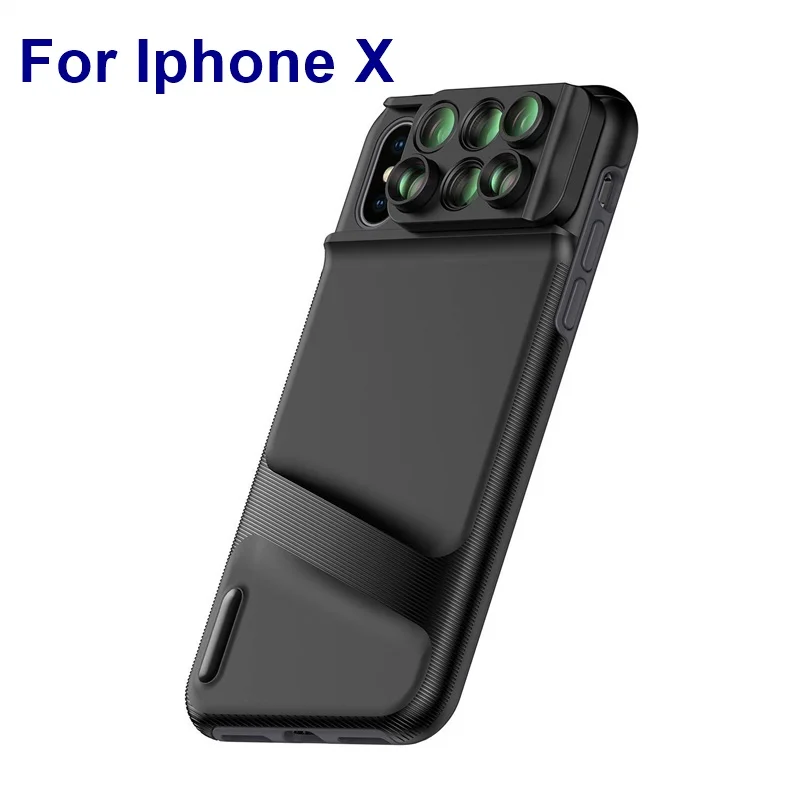 For iphone X LENS Tongdaytech объектив камеры мобильного телефона для Iphone XS MAX XR X широкоугольный макрообъектив рыбий глаз объектив для мобильного телефона чехол для телескопа - Цвет: For iphone X LENS