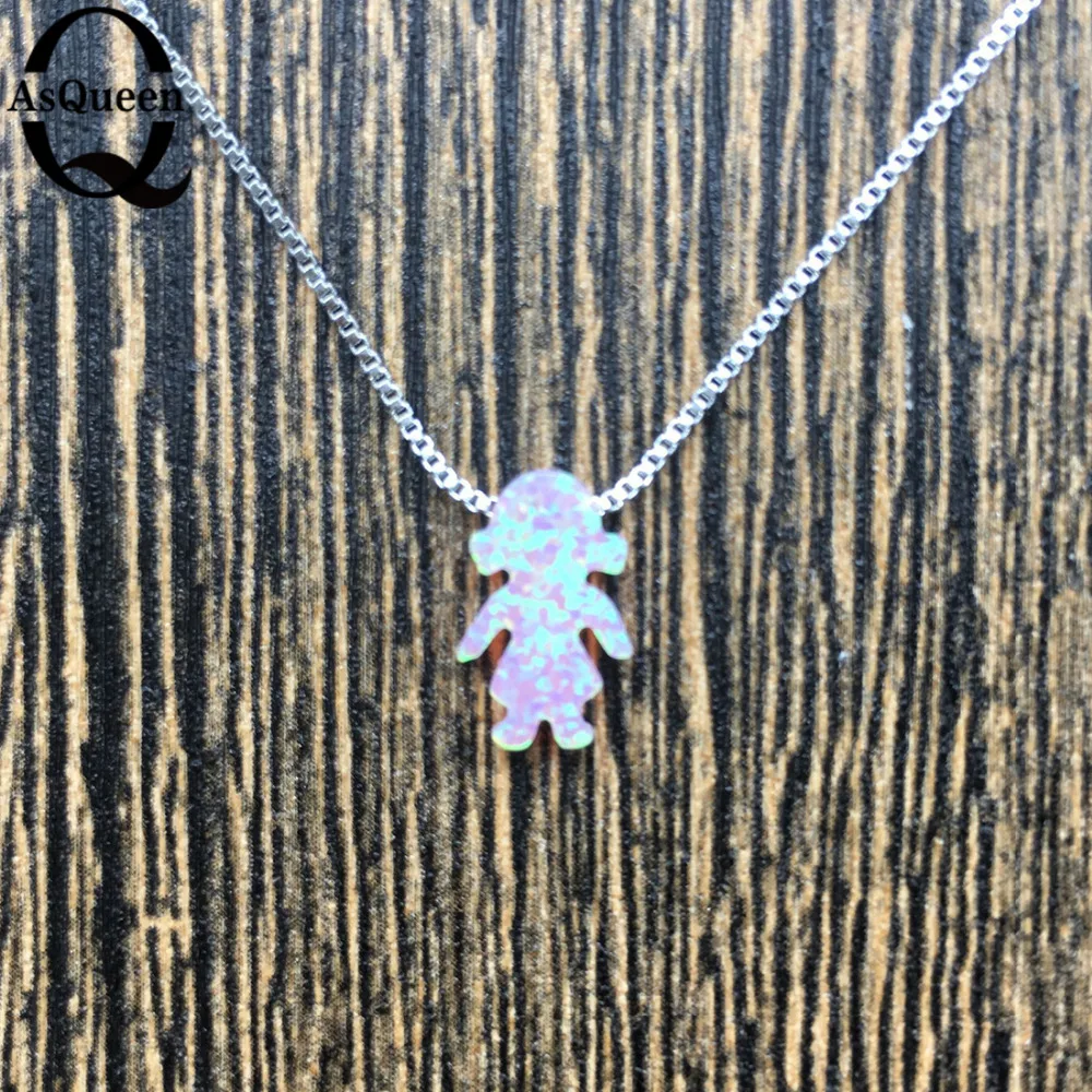 Новинка Опаловая Boys & кулон для девочек necklace прекрасное ювелирное ожерелье
