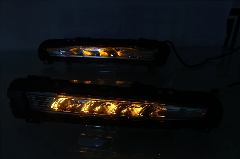 Автомобильный мигающий 1 комплект для Ford Mondeo 2011 2012 2013 светодиодный DRL Дневной ходовой светильник Дневной светильник водонепроницаемый противотуманный фонарь белый стильный светильник s