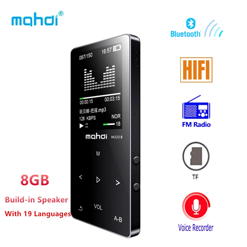 Bluetooth Mp4 плеер 8 Гб fm радио цифровой MP3 MP4 Динамик Сенсорный видео мини Lossless