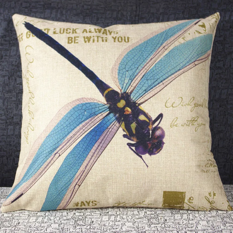 Фото Colorful Dragonfly Oil Painting Cushion Decoration Home Office Car CoverWithout Pillow core Дом и сад Colorful Dragonfly Oil Painting Cushion Decoration Home Office Car CoverWithout Pillow core Дом и сад