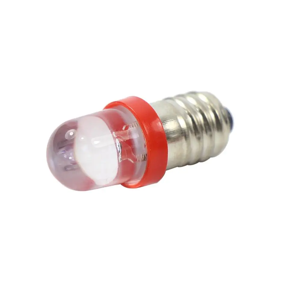 E1001 20 штук E10 10 мм Винт 12 V-16 V Светодиодные лампочки для LIONE T10 красный/желтый/синий/зеленый/белый для выбора - Цвет: Red