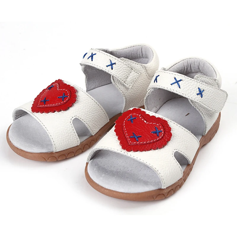 Горячие Продажа Летний Новый Девочек Сандалии Натуральная Кожа Ходунки обувь