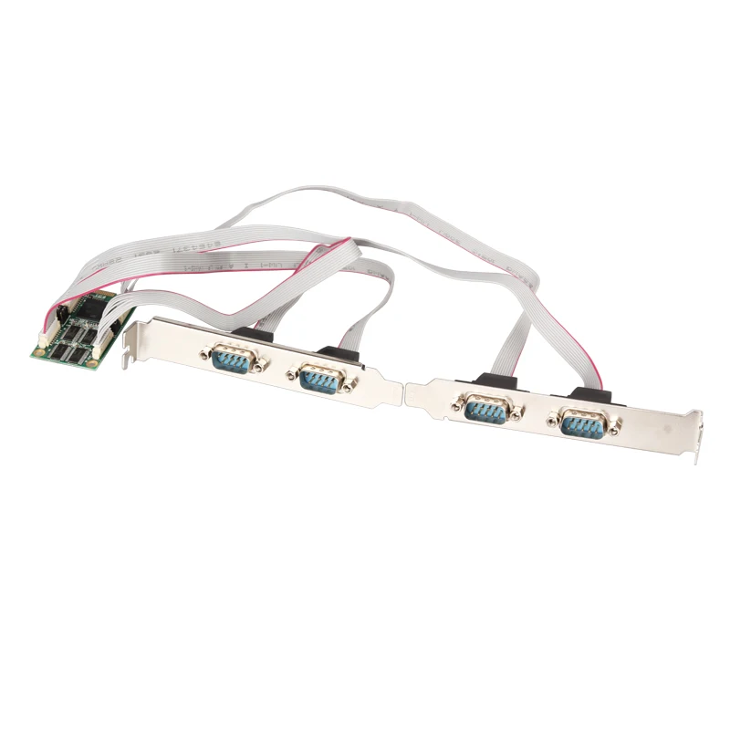 Хорошее качество мини PCI-Express в 4-портовый RS232 DB-9 Pin Industial серийный контроллер PCIe