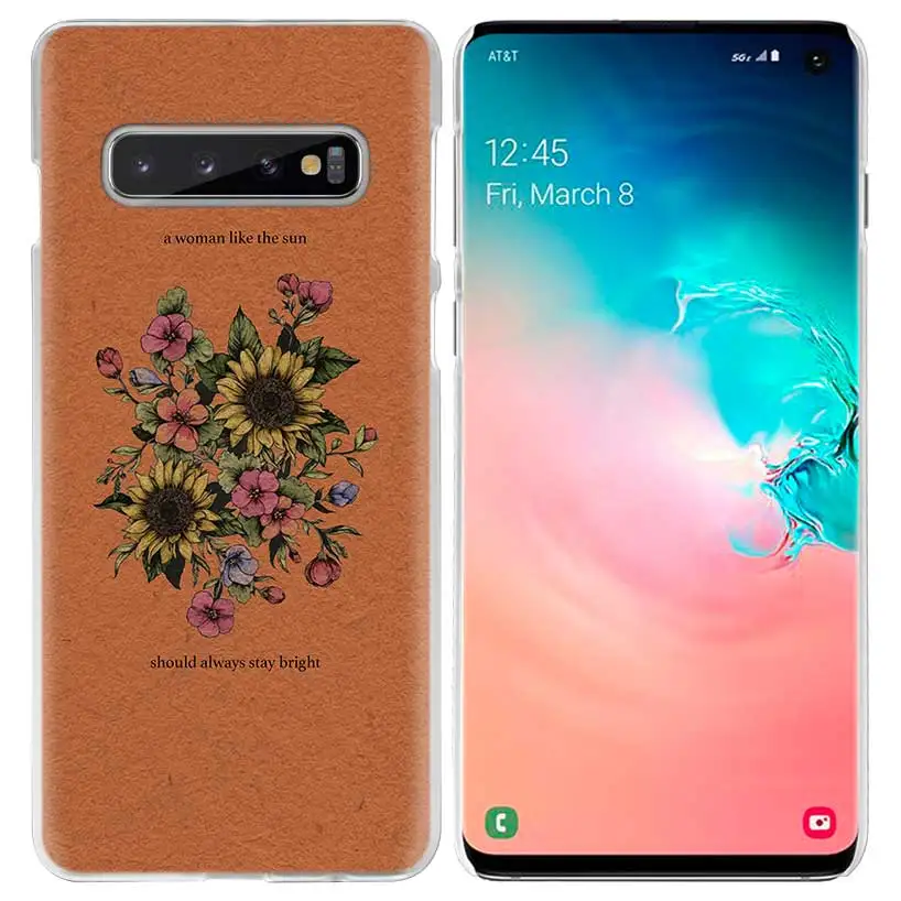 Ван Гог цветы ромашки чехол для samsung Galaxy S10 5G S10e S9 S8 M30 M20 M10 J4 J6 плюс J8 Note 8 9 прозрачный жесткий чехол для мобильного телефона