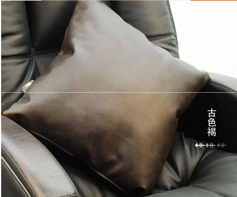 

white/black/brown color PU imitation leather cushion cover indoor car lumbar pillow case waist pillow covers home decor