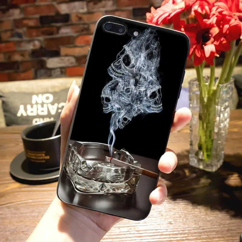 MaiYaCa курение травы Черный силиконовый чехол для телефона чехол для iPhone 8 7 6 6S Plus X XS MAX XR 5S SE 11pro max чехол для сотового телефона