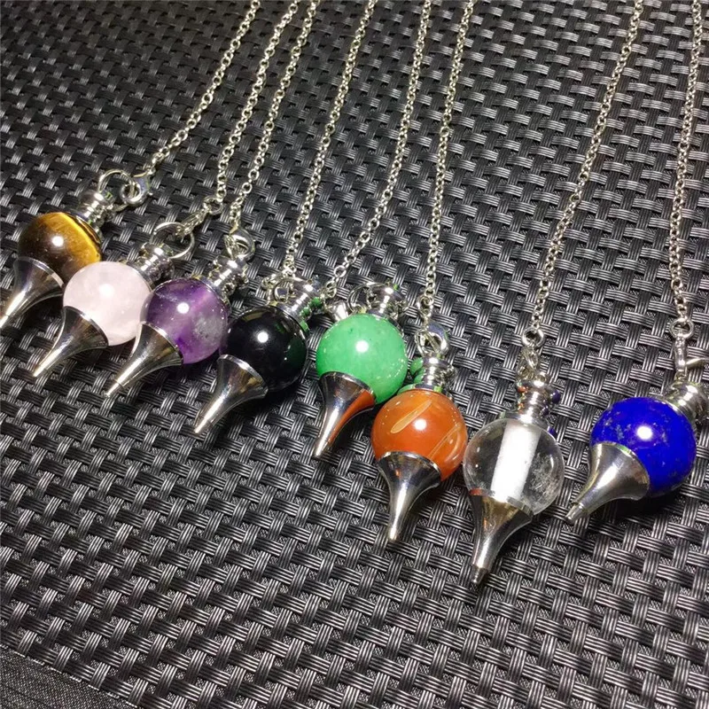 1pcs natural colourful Quartz Mineral Crystals Pendant Pendulum for Fine Jewelry Necklace Making | Дом и сад