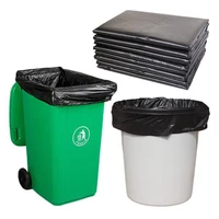 10pcs portable large black plastic kitchen toilet trash garbage bags waste clean