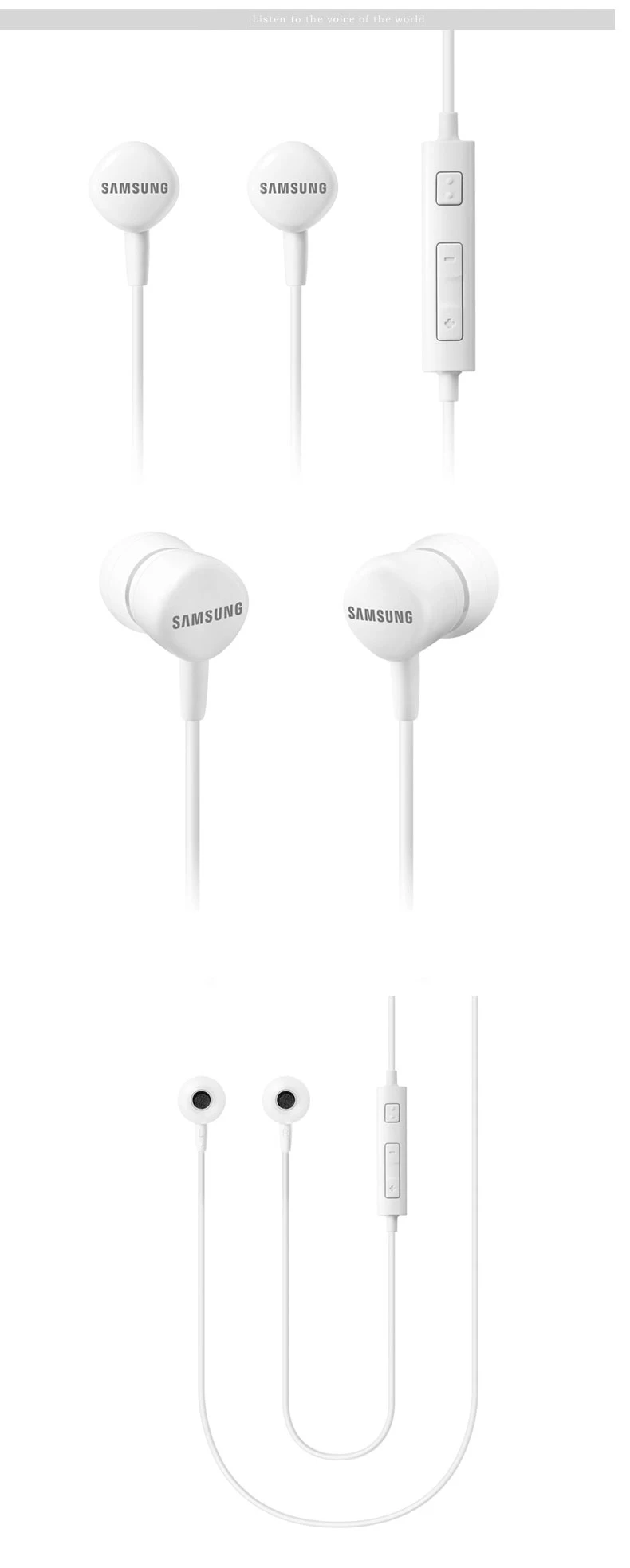 Samsung оригинальная HS-130 Проводная 3,5 мм гарнитура-вкладыши с Micr 5 цветов наушники для samsung Galaxy S8 S8Edge поддержка официального тестирования