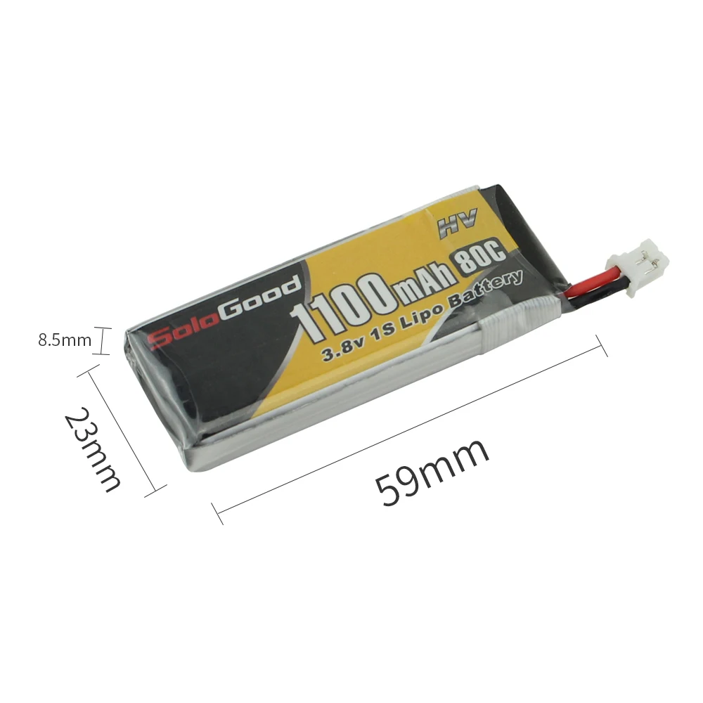 Аккумуляторы SoloGood Lipo 1S 3 8 в 1100 мАч 80C 5 шт.|Детали и аксессуары| |
