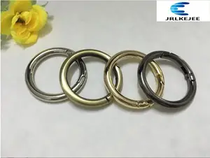 Бесплатная доставка (30 шт.лот) 4 цвета diy металлические аксессуары открытие пружинной катушки открытие кольцо застежка сумки с кольцом размер 32 мм