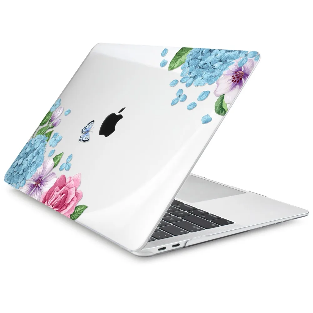 Чехол с кристаллами для Macbook Air 1" A1932 милый цветочный пластиковый жесткий чехол Pro 13 15" retina Touch Bar Air 13,3