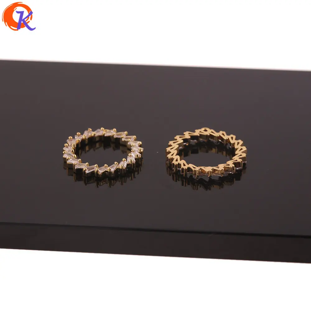 

Cordial Design 20Pcs 20*22MM Jewelry Accessories/Hand Made/Genuine Gold Plating/DIY Earrings Making/CZ Pendant/Earring Findings