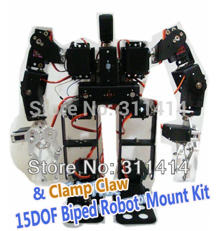 1 компл. 15 DOF Biped робот Обучающий робот с алюминиевым зажимом коготь монтажный комплект сервокронштейн для Arduino прогулки танец продвижение
