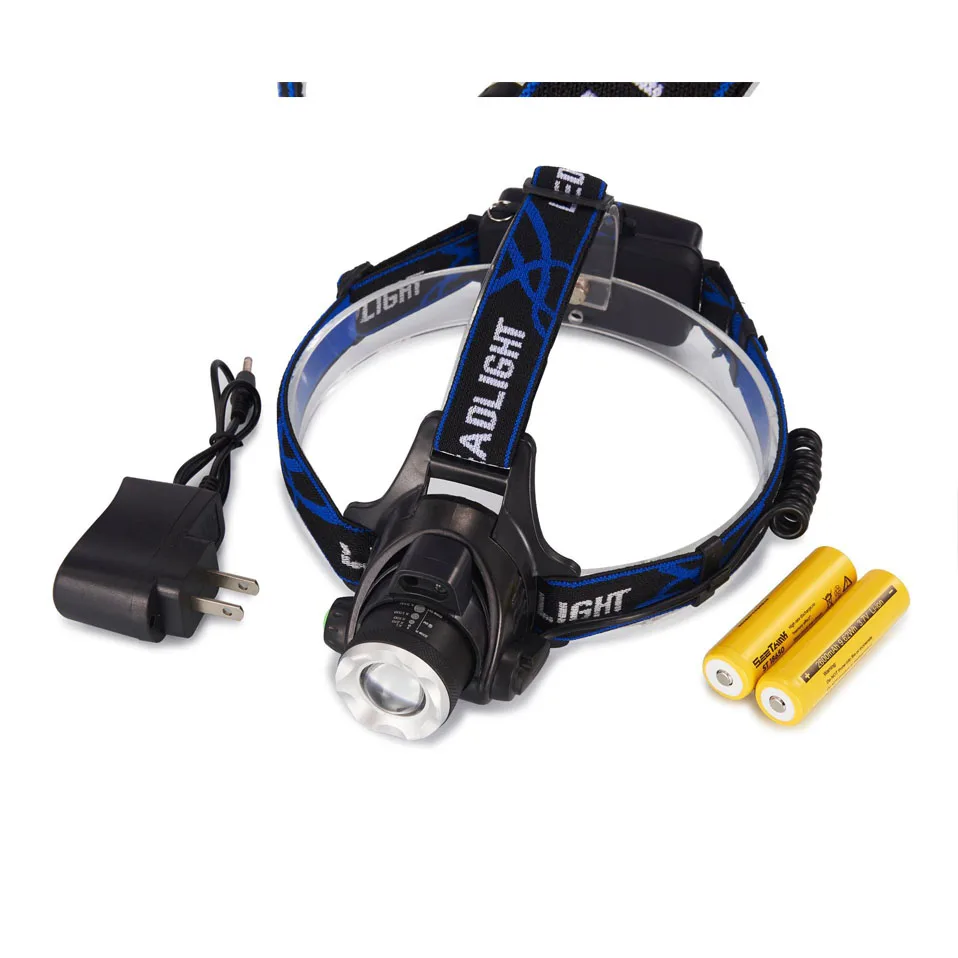 Super bright T6 charging induction flashlight waterproof glare telescopic zoom head searchlight outdoor fishing Headlamp | Лампы и