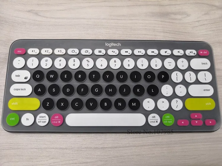Candyblack Силиконовый чехол для клавиатуры защитная пленка для клавиатуры lotech K380 K 380 Bluetooth клавиатура многофункциональное механическое защитное устройство для кожи - Цвет: Candyblack