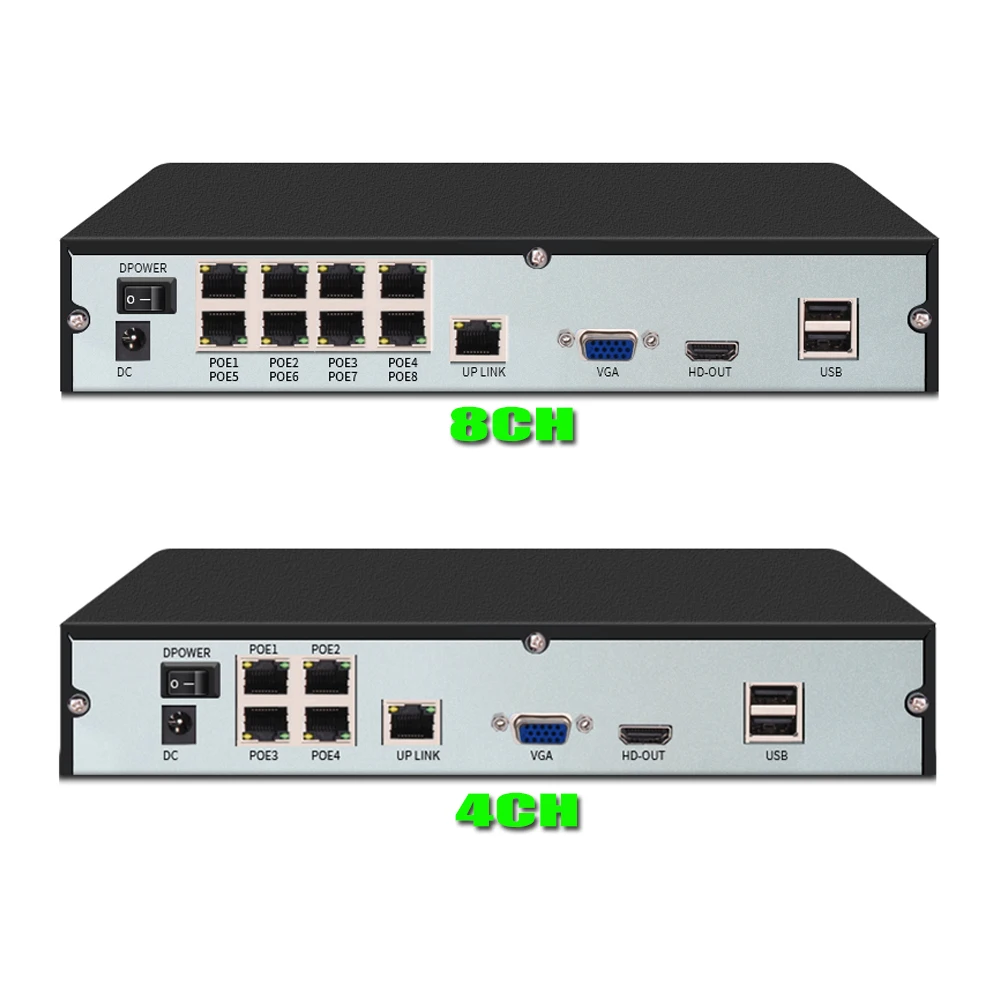 YiiSPO 4CH POE Комплект системы видеонаблюдения 1080 P IP Камера Крытый ИК Ночное Видение
