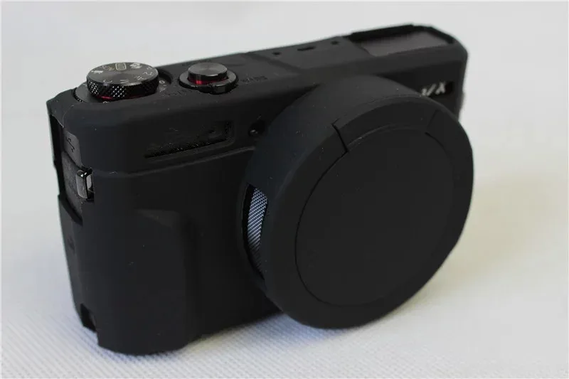 Ocotex новые силиконовые Камера чехол для Canon G7X Mark 2 G7X II G7X2 G7XII защитный чехол сумка с объективом cap 4 цвета