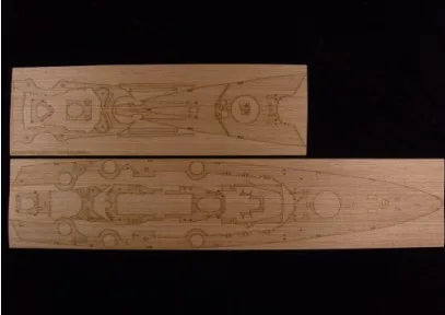 BA904 Академия Второй мировой войны немецкий ARTWOX battleship Bismarck деревянная колода AW10047 |
