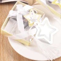 10 pieceslot wedding decoration gifts star bookmark for marriage engagement birthday baby shower baptism gift souvenirs bk008
