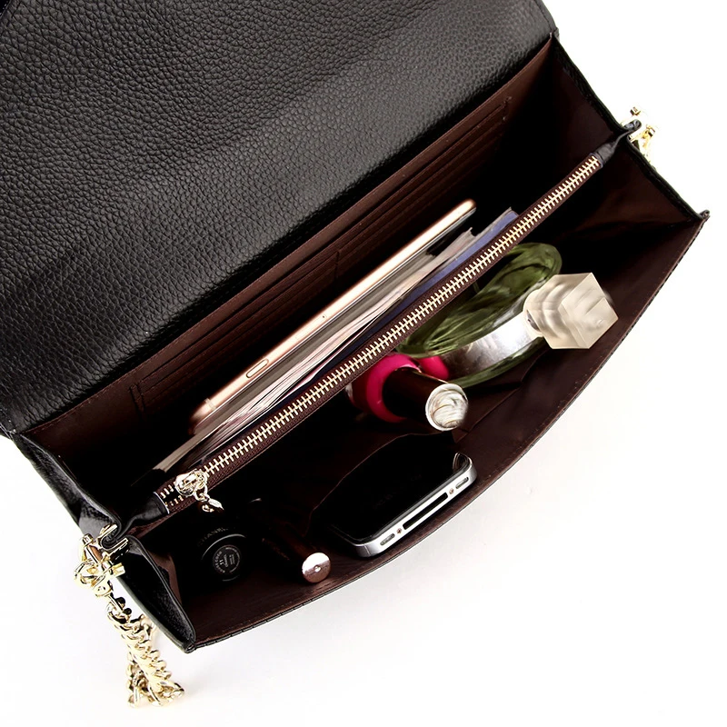 Женская сумка-клатч из натуральной кожи с тиснением под крокодила | Багаж и сумки