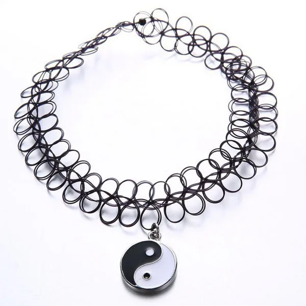 Популярные Эластичные ретро-Чокеры Tai Chi в европейском и американском стиле с