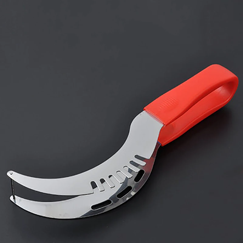 Нержавеющая сталь нож для арбуза Нескользящая пластиковая ручка Фруктовый