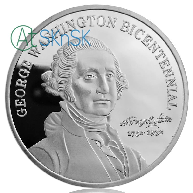 50 шт./лот 1732-1932 200-летие Джордж Washington двухкомпонентные памятные коллекционные