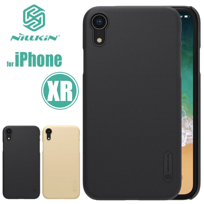 Для iPhone XR чехол Nillkin Super Frosted Shield для iPhone XR Ультратонкий матовый Жесткий Чехол для iPhone XR Nilkin чехол для телефона