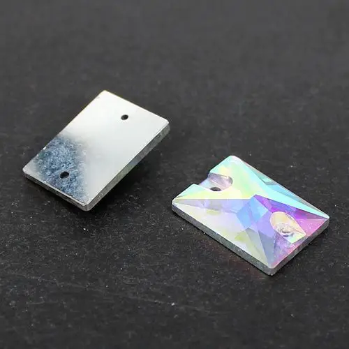 Хрустальные бусины AB 8x10 мм 10x14 13x18 18x25 Прямоугольные стеклянные с плоской задней