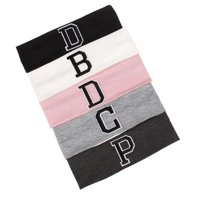 XDOMI New Arrivals Kids Hair Accessories Boys Girls Letter Turban Headband Children Soft Solid Cotton Elastic Headwear HairBand | Детская