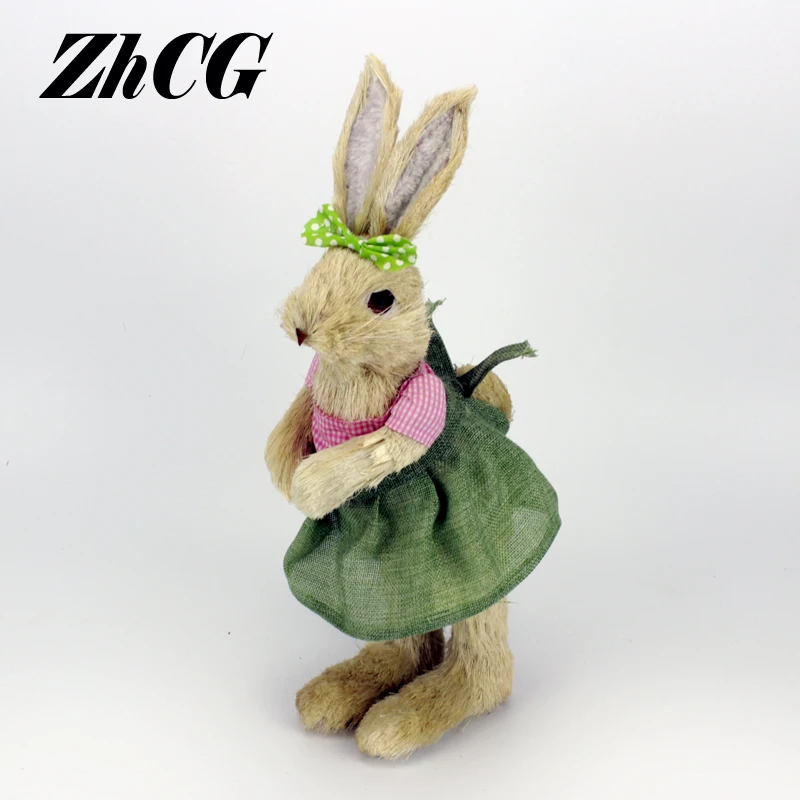 Home Decoration Accessories Handicrafts Bunny Rabbit Garden Figurines Wedding Christmas Ornaments FengShui Decor | Дом и сад