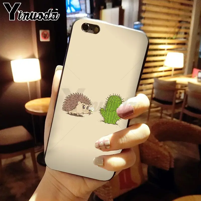 Yinuoda чехол для телефона с изображением животных yedhog ride a bike милый iPhone 5 5Sx 6 7plus 8 8Plus X