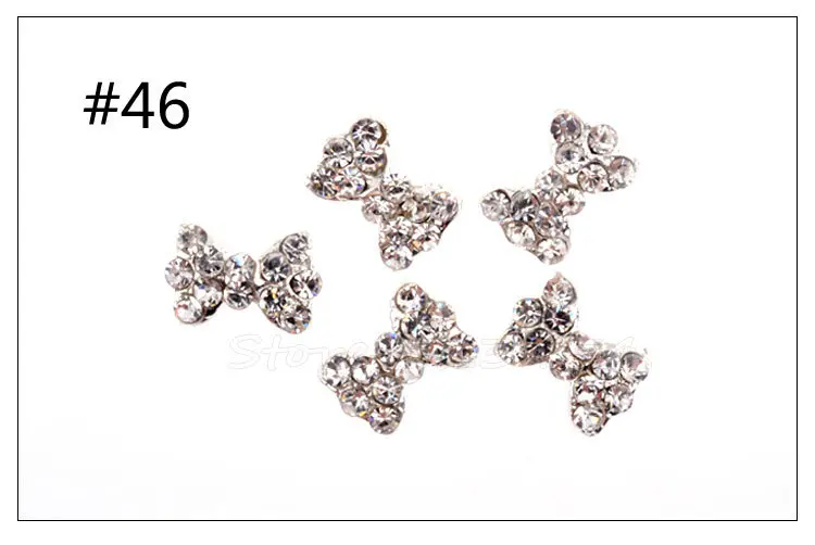 Кристаллические украшения для дизайна ногтей 10 шт./лот смешанный модный дизайн с