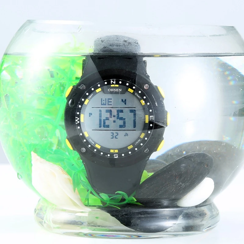 Мужские спортивные электронные часы со светодиодной подсветкой до 50 м|led test|watch