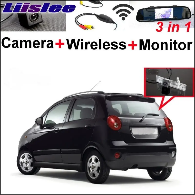Liislee Автомобильная камера заднего вида беспроводной приемник + зеркальный